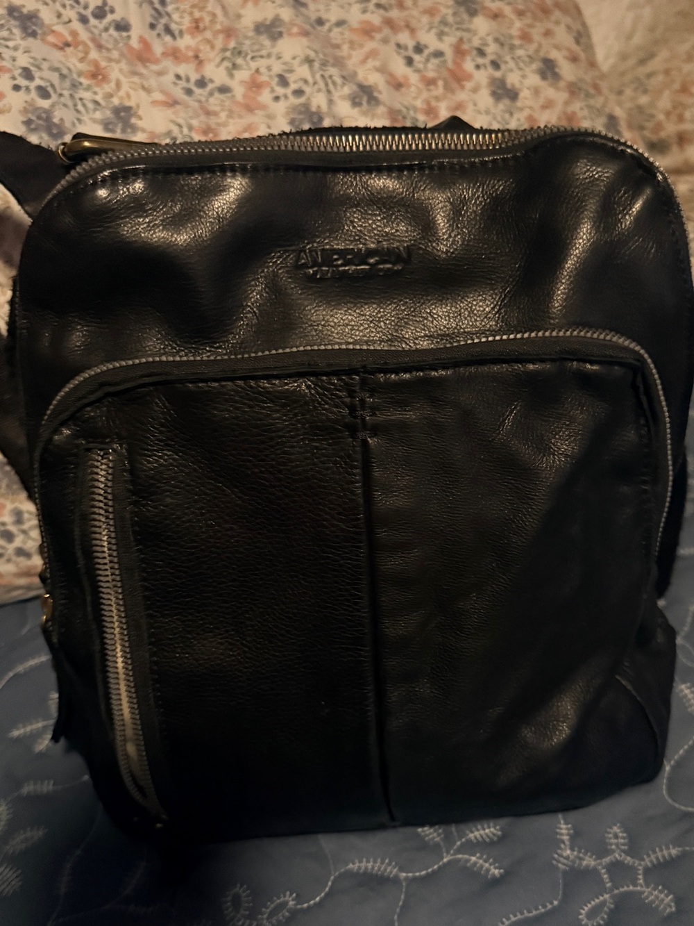 American Leather Backpack-Black